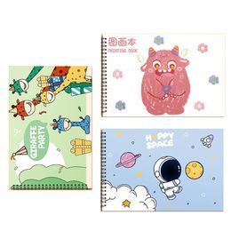 A4 Drawing cartoon Notebooks for students stickers Childrens picture book art sketching School Supplies office Stationery 240329