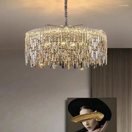 Chandeliers Modern Simple Living Room Crystal Chandelier For Dining Bedroom House Lighting Design Atmospheric French Style