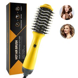 Hair Dryer Air Brush Styler and Volumizer Straightener Curler Comb Roller One Step Electric Ion Blow 240329