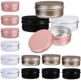 Storage Bottles 20 Pcs 50ml Aluminium Can Metal Round Tins Buttercream Jar Tea Holder Travel Container With Lid