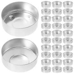 Candle Holders 100 Pcs Tealight Base Dining Table Protector Votive Holder Aluminum Craft Holding Dish