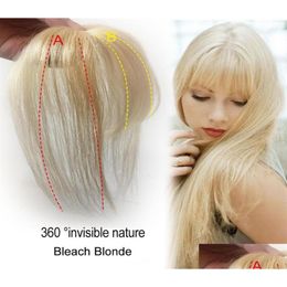 Bangs Clip In Real Human Hair 3D Fringe Extensions Fl Tied With Temples On Hairpieces For Women293C9744876 Drop Delivery Products Oti3U