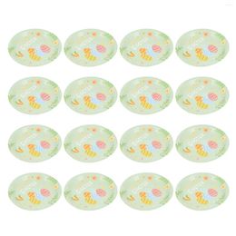 Disposable Dinnerware 32 Pcs Easter Paper Plate Festival Party Plates Tableware