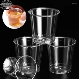 Disposable Cups Straws 50pcs 30ml Mini Clear Plastic Party S Glasses Jelly Tumblers Birthday Kitchen Accessories Gobelet Plastique