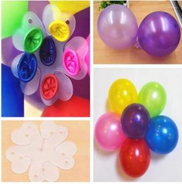 Party Decoration 10pcs Flower Balloons Clips Balloon Chain Glue Dot Birthday Wedding Arch Backdrop Decorations Globos Ballons Accessories