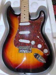 Guitar Musical Instruments ST stratocaster Maple fingerboard electric guitar Sunburst Colour in stock Same in real photos 2024