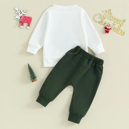 Clothing Sets Infant Toddler Baby Boy Christmas Outfit Clothes Long Sleeve Sweatshirt Pullover Top And Pants Set