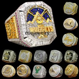 Designer World Basketball Championship Ring Luxury 14K Gold Nuggets Team JOKIC Champions Rings For Mens Women Star Diamond Sport Jewelrys