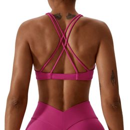 Lu Align Women Soft Comfort Lightweight Tanks Quick Dry Twist Running Bra 2024 New Gym Sports Outdoor Mountain Climbing Yoga Bra Lemon Sports 2024