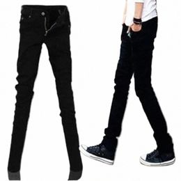 wholesale 2020 Indoor Casual Denim students Cowboy black Skinny jeans men cowboy teenagers pencil pants men Z1QT#