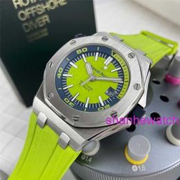 AP Sports Wrist Watch Royal Oak Offshore Series Swiss Mens Automatic Mechanical Watch 42mm Precision Steel Date Display Waterproof Night Light Leisure 15710ST