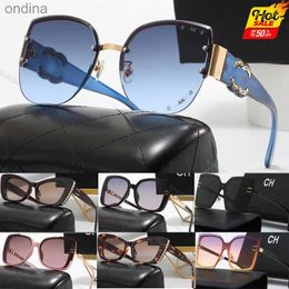 Sunglasses Designer Channel Sunglasses for Women Mens Cycle Luxurious Fashion Trend Street Photography Tourism Anti Glare Vintage Baseball Casual 240329