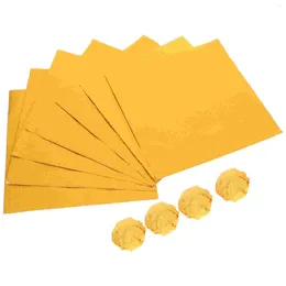 Baking Tools 200 Pcs Golden Chocolate Candy Foil Wrappers Aluminium Wrapping Paper Gift Packaging For Kraft Tissue