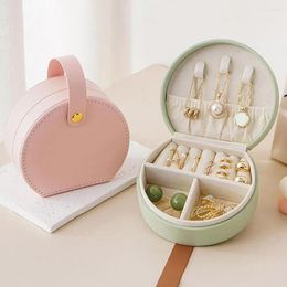 Storage Bags Faux Leather Travel Jewelry Box Holder For Necklace Earring Bracelet Mr Mrs Ring Fashion Organizer
