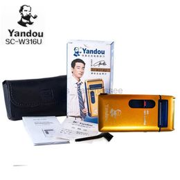 Electric Shavers YANDOU electric Shaver razor men Rechargeable Shaver Blade can be replaced Golden Colour Face Care Men Beard Trimmer Machine 240329