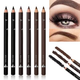 6/12Pcs Waterproof Eye Brow Pencil Professional Women Eye Makeup Pen Easy Colour Beauty Cosmetic Beginner Practise Eyebrow Tools 240325