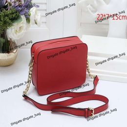 Fashion Womens Bag Crossbody handbag New leather zipper small square tote bag Classic Versatile Pattern Cross Diagonal Shoulder Chain Camera bag