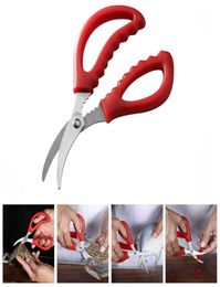 Lobster Fish Shrimp Crab Scissors Shrimp Seafood Shells Scissors Stainless Steel Sharp Seafood Shears Kitchen Shears Tools BH2644 5182486