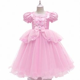 barn designer tjej klänningar söt klänning cosplay sommarkläder småbarn kläder baby barnflickor sommarklänning p1ul#