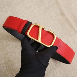 Classic Luxury designers belt Womens Belt Black Red Designer Belt Reversible Big V Buckle Real Cowhide Berserk Cintura Lusso Uomo Woman Fashion Letter Belts