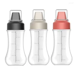 Wine Glasses Ketchup Squeeze With Scale 5 Holes Condiment Spray Bottle Multifunctional Spice Jar Tight Sealing (3PCS)