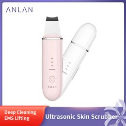 zagen Anlan Ultrasonic Skin Scrubber Deep Face Cleaning Hine Peeling Shovel Facial Pore Cleaner Face Skin Scrubber Lift Hine