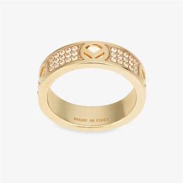 Hochwertiger Volldiamant Herrenringe Verlobungsgeschenk für Frauen Designer Paar Liebesringe 925 Silber Gold Ringe Frau F Schmuck Wi261q