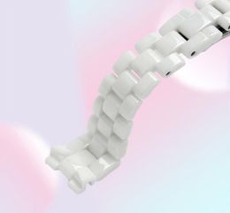 Watch Bands For J12 Ceramics Wristband High Quality Women039s Men039s Strap Fashion Bracelet Black White 16mm 19mm3385187