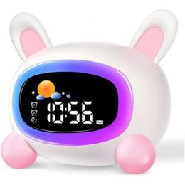 Alarm Clock for Kids Ok to Wake Children with Sleep Training and Sound Machine Birthday Gift for Boy Girls 240326