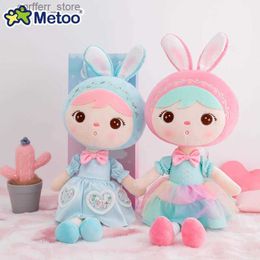 Stuffed Plush Animals 53cm Metoo Jibao Doll Filling Toy Lolita Style Classic Girl Doll Soft Dress Doll Toy Baby Girl Birthday Gift240327