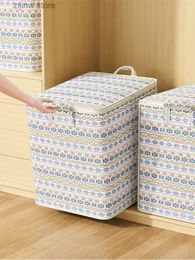 Other Home Storage Organization 1PC Bohemian style zippered storage bag large capacity storage bag dustproof suitable for home storage ified storage Y240329