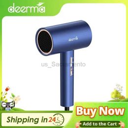 Hair Dryers Deerma DEM-CF15W 2000W Multi-function Hair Dryer Light-Weight Dual-use Automatic Induction Dryer Hair Dryer Dropshiping Supplier 240329