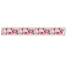 Wall Stickers Home Decor Decals Waist Line Easy Apply Bathroom Floral Printed Border Sticker Tiles Removable Kitchen Self Adhesive