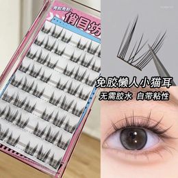 False Eyelashes Self-adhesive Segmented Natural Simulation Eyelash Extension Manga Single Cluster Makeup Tool Reusable