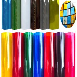 Window Stickers 15in X 47in Multiple Colour Film Solar Tint Glass Door Home Decor SelfAdhesive Transparent UV Protector Sticker DIY
