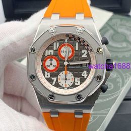 Nice AP Wristwatch Royal Oak Offshore Series Precision Steel Automatic Machinery 42mm Date Display Timing Function Mens Watch Precision Steel 26175ST