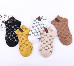 2020 New European and American Style Women Boat Newborn Socks Cotton Letter Short Socks Women Socks5604731