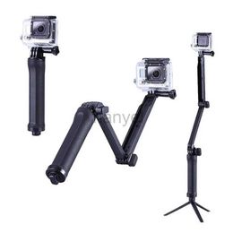 Selfie Monopods For 3Way Multi-function Folding Arm Lever Tripod Mount for Hero 5 4 SJ4000 Sjcam XiaoYi Camera Monopod Go Pro Accessories 24329