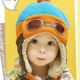 Baywell Winter Toddlers Warm Cap Hat Beanie Cool Lovely Baby Boy Girl Kids Infant Autumn Pilot Cap Children Kids Hat 4 Colors