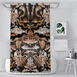 Shower Curtains POMPEII COLLECTION NAUTICAL OCEAN SEA LIFE Bathroom Greece Waterproof Partition Curtain Home Decor Accessories