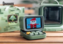 Divoom Ditoo Retro Pixel art Bluetooth Portable Speaker Alarm Clock DIY LED Screen By APP Electronic Gadget gift Home decoration5467485