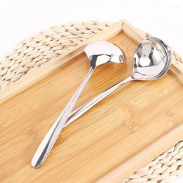 Spoons Home Restaurant Kitchen Tool Cooking Stainless Steel Dining Dinner Scoop Tableware Soup Ladle Spoon