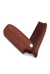 Wooden Folding Beard Comb Pocket Size Moustache Hair Combs Antistatic Combs for Men Women Hair Care Tools2112413