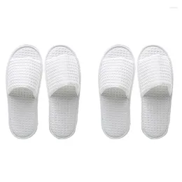 Slippers -Spa 10 Pairs Open Toe Disposable Fit Size For Men And Women El Home Guest Used