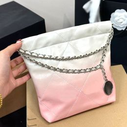 Fashion Designer bag New high quality cowhide fashion casual size18X20cm garbage bag Hand-held crossbody bag