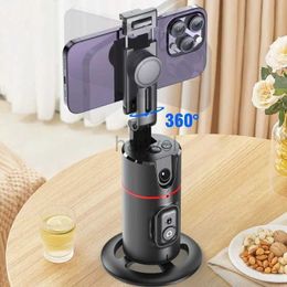 Selfie Monopods FANGTUOSI Stabilizer Smart Facial Tracking with Removable Fill Light Phone Stand Wireless Selfie Stick Tripod for Live Streaming 24329