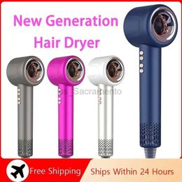 Hair Dryers Leafless Hair Dryers Professional Blow Dryer Negative Ionic HairDryer For Home Appliance With Salon Style for hair 240329