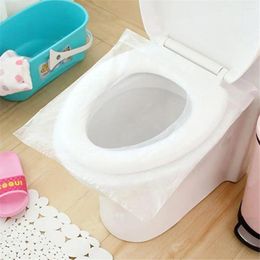 Toilet Seat Covers 50pcs Disposable Cover Mat Safety Paper Pad For Travel El Use Safe Clean And Antibacterial Convenient