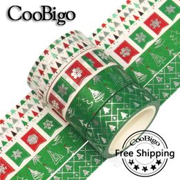 Gift Wrap Washi Tape Kawaii Scrapbooking Masking Christmas Adhesive Sticker Stationery Po Decor Paper DIY Craf 12Roll/Set