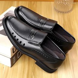 Dress Shoes Men Genuine Leather Sandals Handmade Luxury Summer For Business